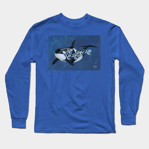 orca Long Sleeve T-Shirt by mjartscom